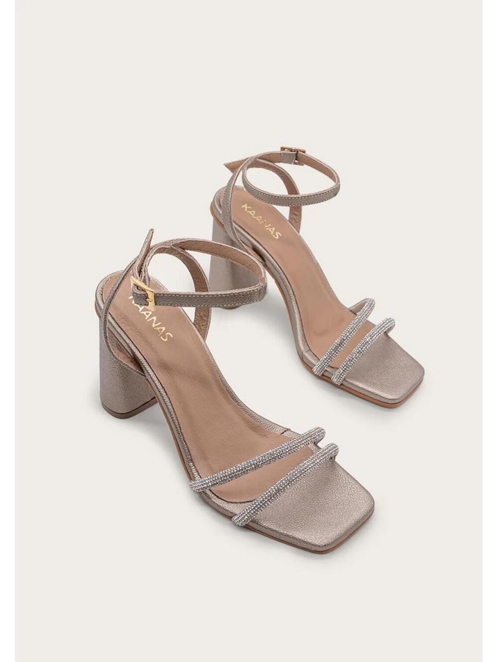 NWB Kaanas Allnat Silver Heels Size 10